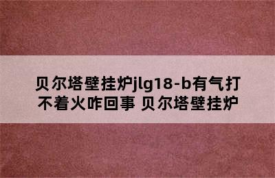 贝尔塔壁挂炉jlg18-b有气打不着火咋回事 贝尔塔壁挂炉